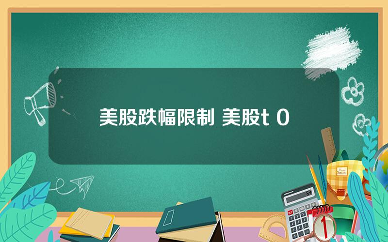 美股跌幅限制 美股t+0